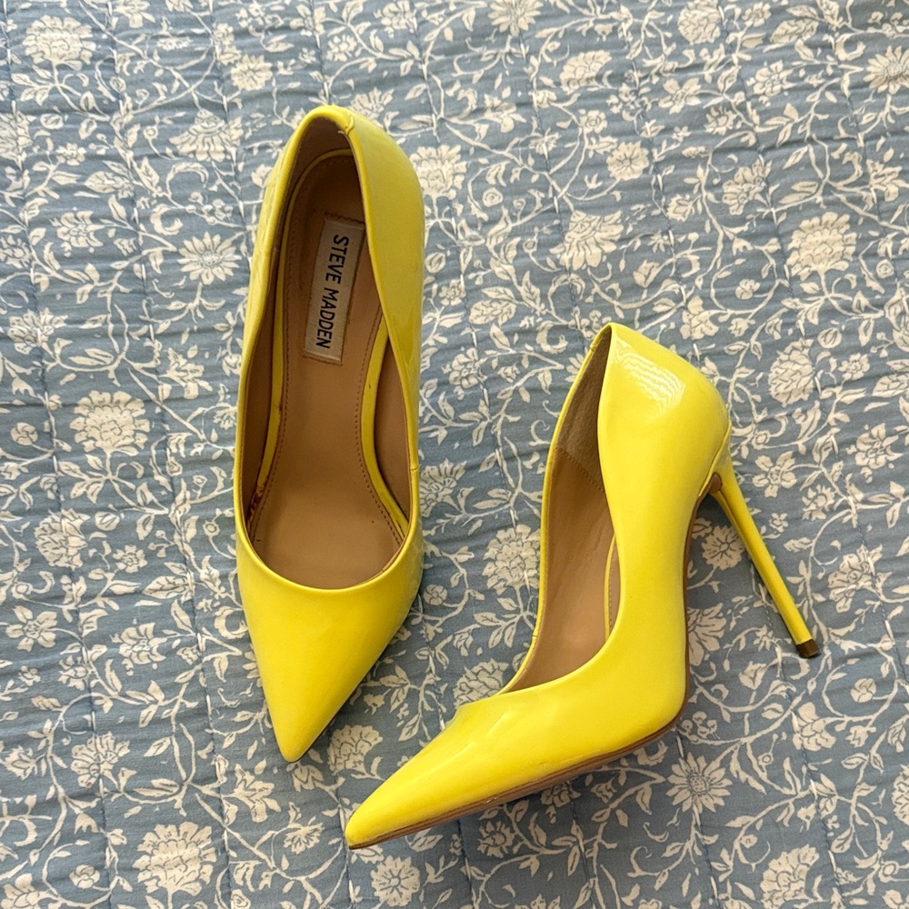 Steve Madden Bright Yellow Heels
